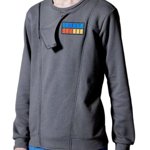 Our Universe Men's Size Small Gray Star Wars Imperial Rank Sweatshirt - Picture 2 of 8